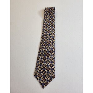 NWT Mark Pendleton Neck Tie Blue Geometric Chain Classic Silk Formal‎ Career